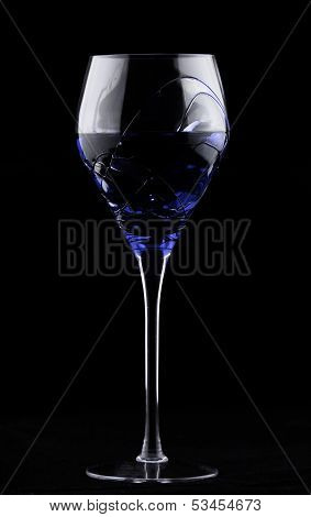 Wine Glass With Blue Potion