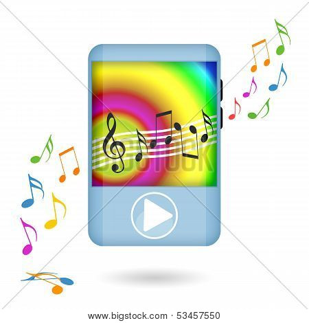 Dancing music player