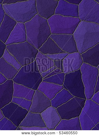 Violet Trencadis Broken Tiles Mosaic
