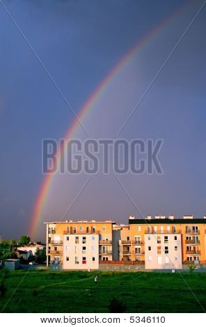 Regnbue på himlen