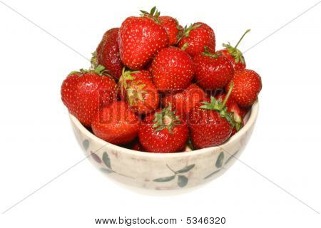 Strawberries In A Bowl