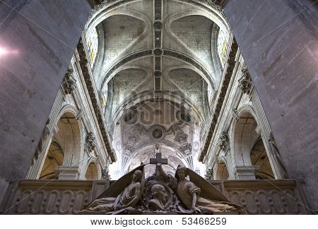 Saint Sulpice church, interiors, Paris, France