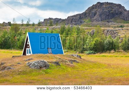 Typical Holiday House At North Iceland
