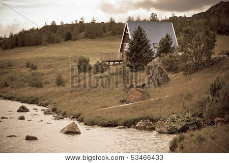 Typical Holiday House At North Iceland