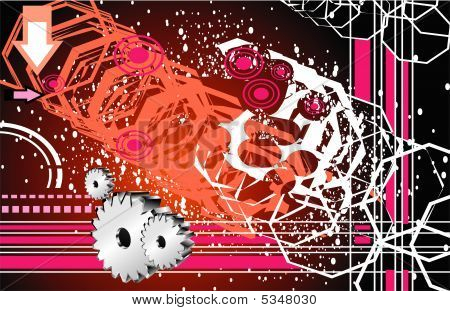 Abstracte Hi-tech achtergrond