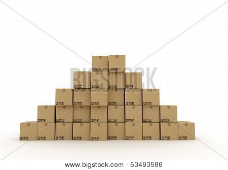 Pile Of Cardboard Boxes