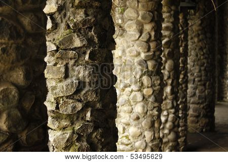 Mossy Stone Pillars