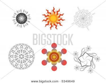 Mandala illustrationer