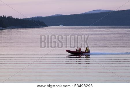 BALTIC SEA, GOLF OF BOTHNIA, SWEDEN - JULY 25 - 2013.
