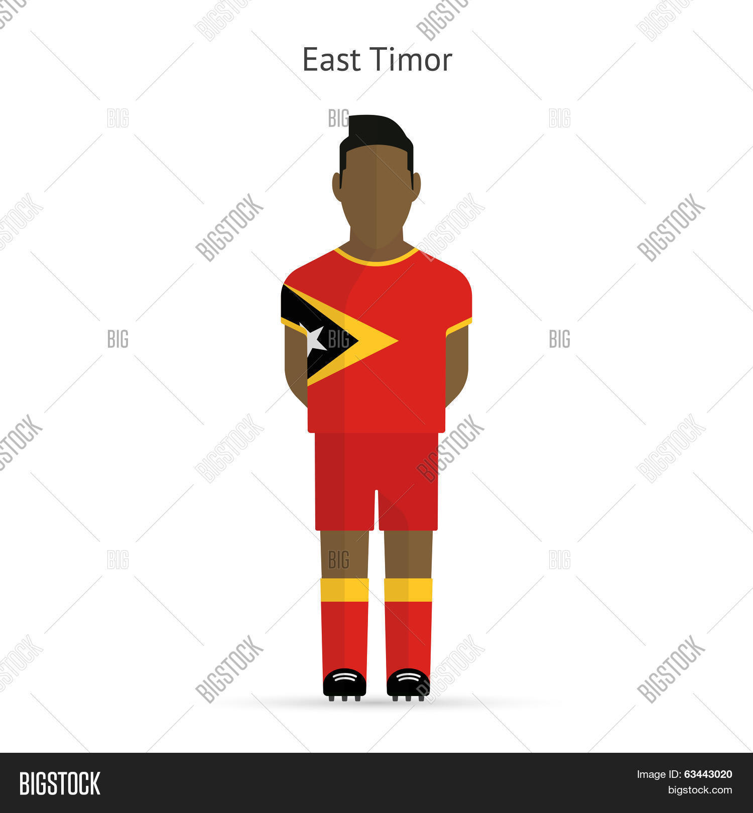 East Timor Football Vector & Photo (Free Trial) Bigstock