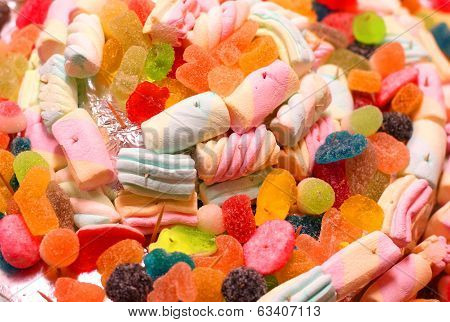 candy Gummy cake and candy sweets and others candies