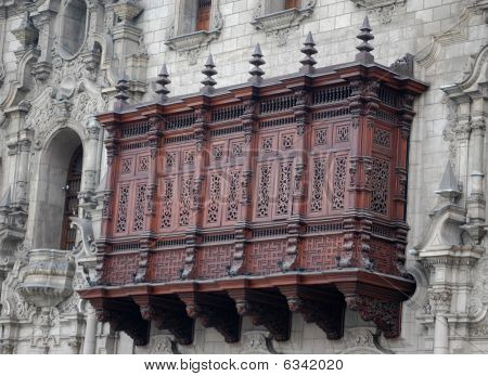 Archbishop's Palace balcony Lima, Peru