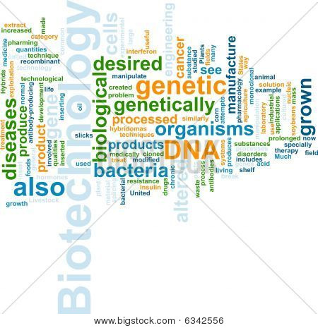 Biotechnologie slovo mrak