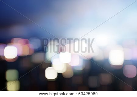 blured lighhts from peak Victoria, Hong Kong