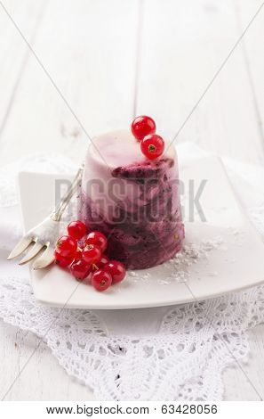 parfait with red currant