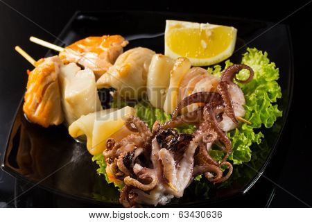 Seafood Shashlik