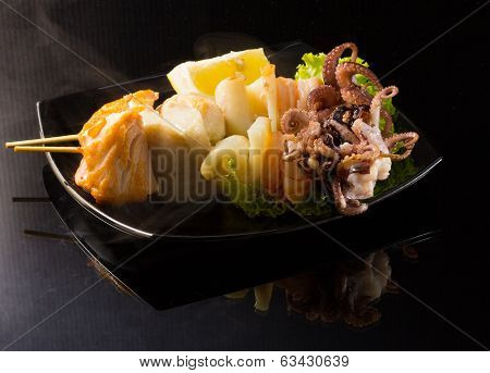 Seafood Shashlik