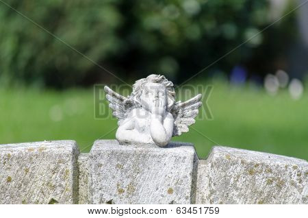 Angel Figure On A Grave