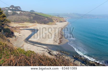 Gerrans Bay Cornwall England UK on the Roseland Peninsula Cornish south coast