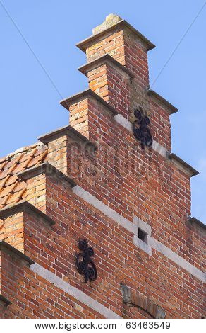 Close Up Traditional Brickwork Bruges