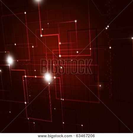 Red Tech Background