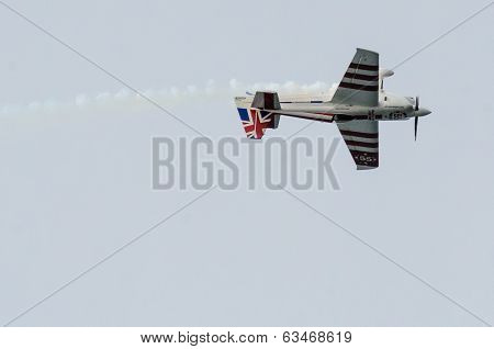 Rovinj, Croatia - April 13 2014 Airplane At Red Bull Air Race Event