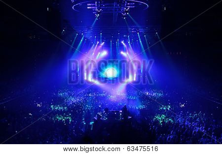 MINSK, BELARUS - FEBRUARY 21: Members of ARMIN ONLY: Intense show with Armin van Buuren in Minsk-Are