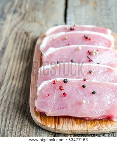 Raw Meat Steaks