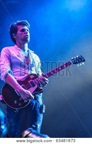 MINSK, BELARUS - FEBRUARY 21: Members of ARMIN ONLY: Intense show with Armin van Buuren in Minsk-Are