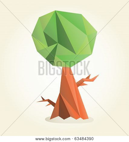 green triangle tree
