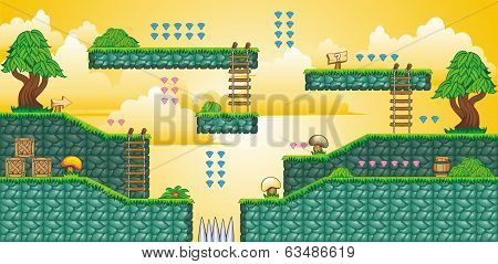 2D Tileset Platform Game