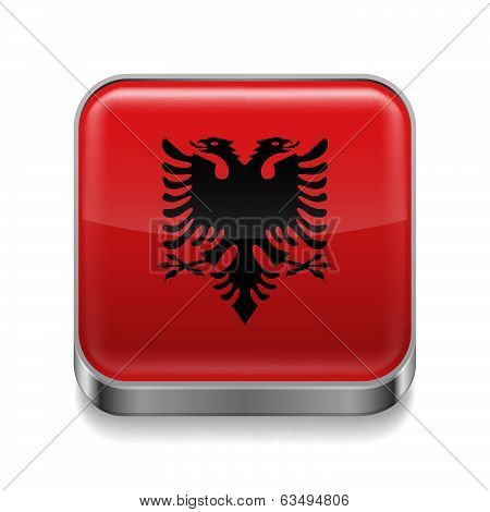Metal  icon of Albania