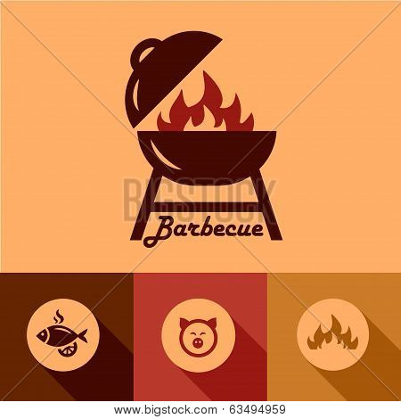 barbecue design elements