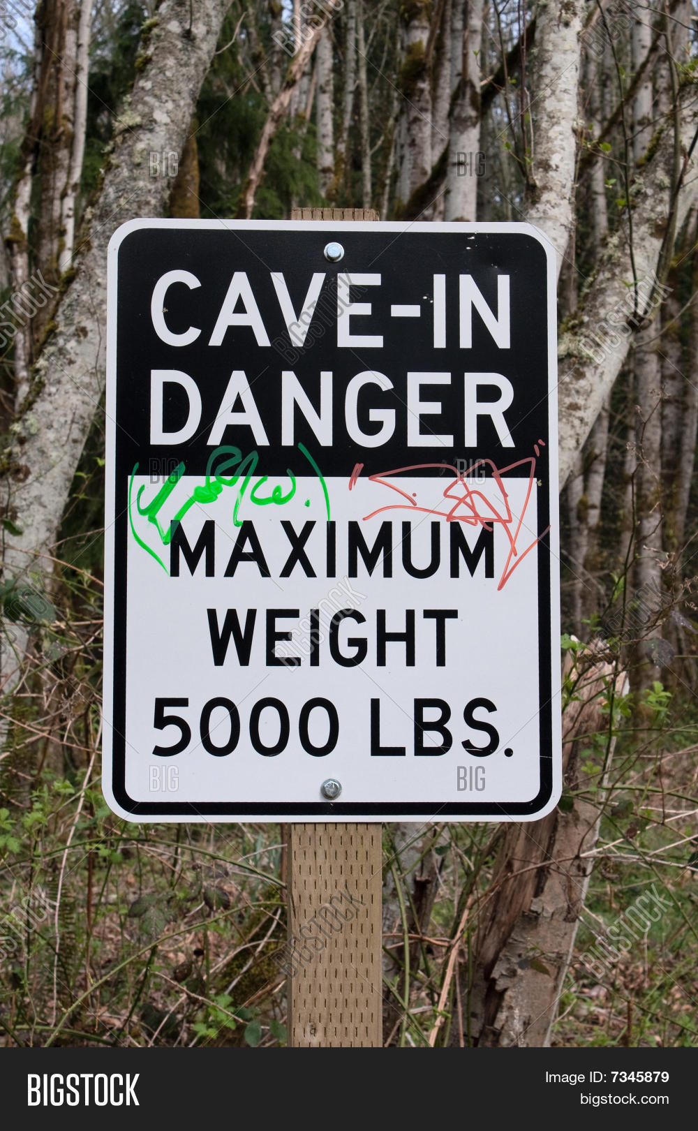 Cave Danger Sign Image & Photo (Free Trial) Bigstock