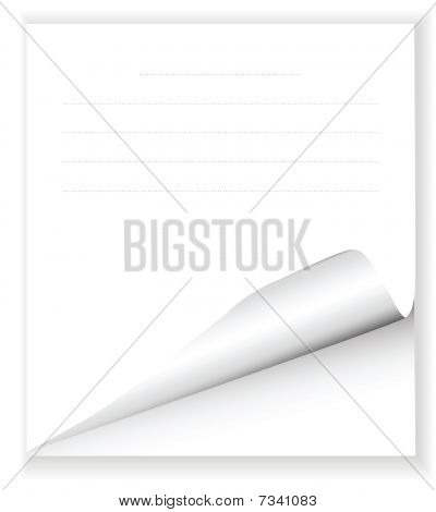 줄이 그어진된 종이