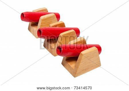 toy cannons made of wood