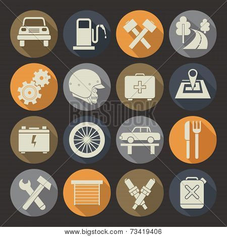 Auto Service Icons Set
