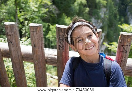 Enjoying in nature and posing for fotography