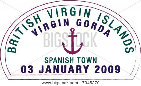 Virgin Gorda Seszelach paszportu stempel
