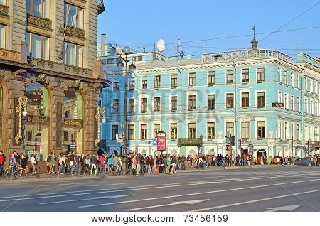 Nevsky Prospect In Saint-peterburg, Russia