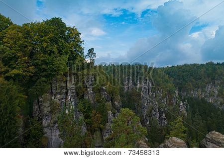 Saxony Switzerland view, Germany.
