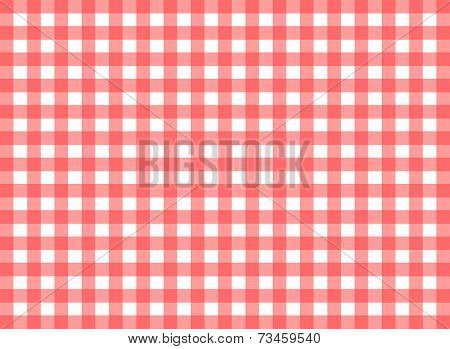 Easy Tilable (you See 4 Tiles) Red Gingham Repeat Pattern