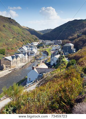 Boscastle coastal town North Cornwall England UK between Bude and Tintagel
