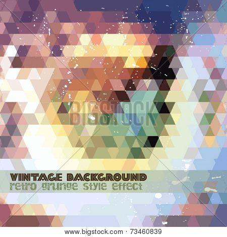 Vintage RetroDesign flyer template. Abstract background to use for music event posters ,album covers or hipster backgrounds.