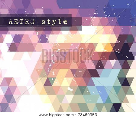 Vintage RetroDesign flyer template. Abstract background to use for music event posters ,album covers or hipster backgrounds.