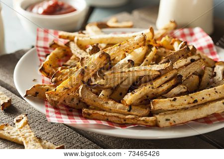 Healthy Organic Jicama Fries
