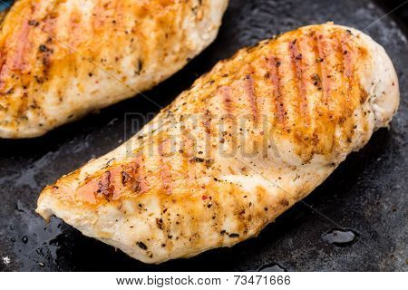 Grilled chicken breasts