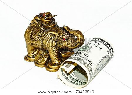Statuette Of The Bronze Elephant