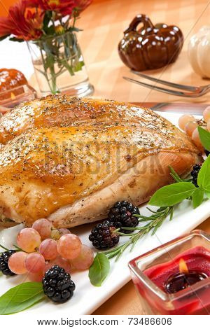 Roasted Turkey Breast - Rosemary-basil Rub