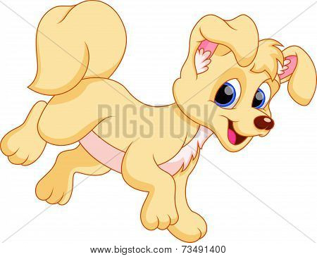 cute puppy cartoon